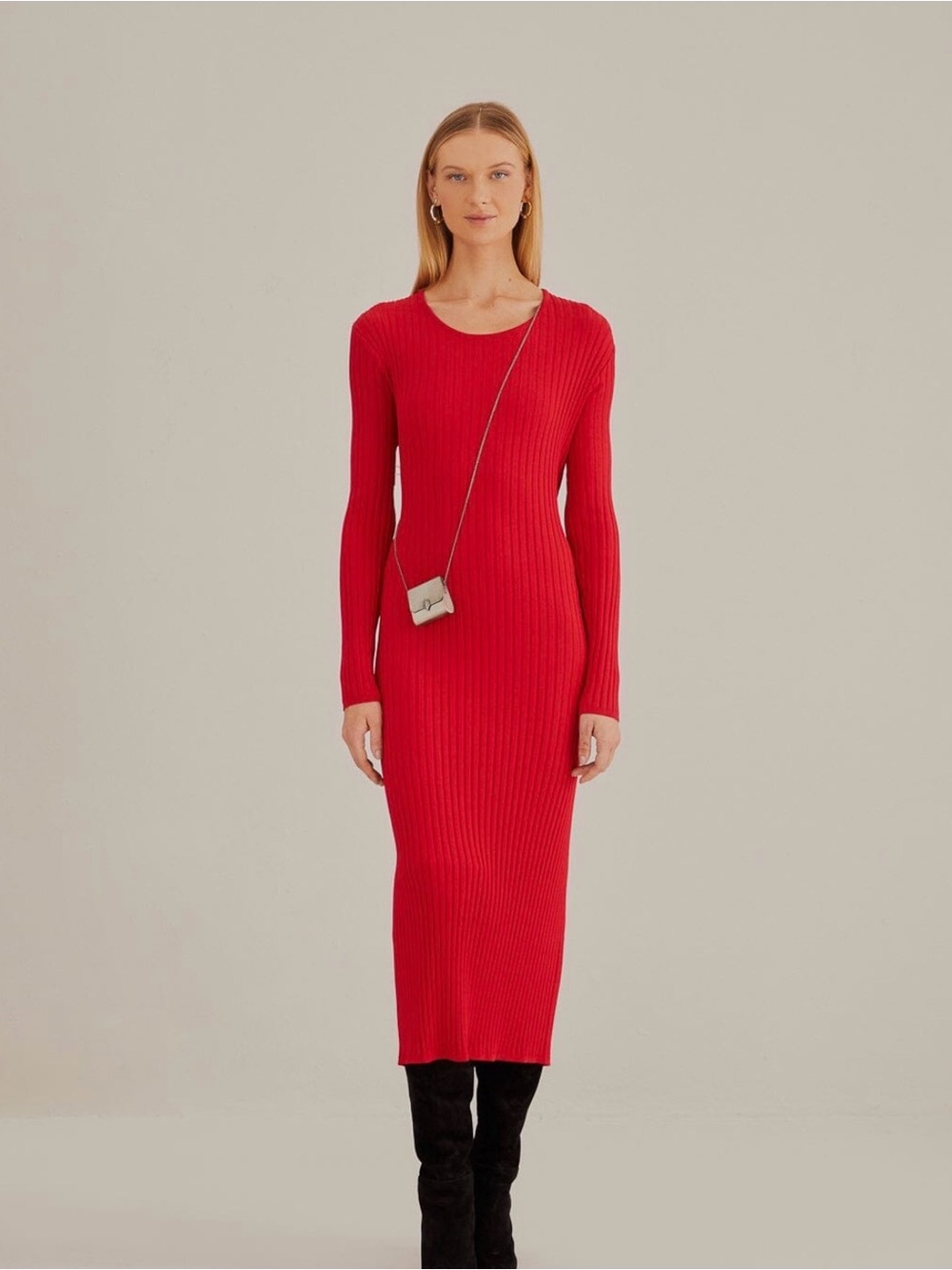 Farm Rio - Midi Red Dress